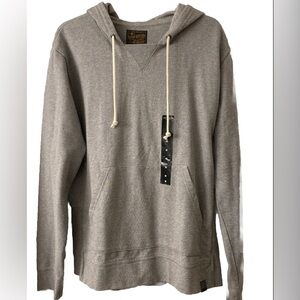 NWT Lucky Brand gray hooded sweatshirt.